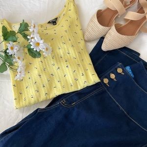 Buffalo top L tie front yellow